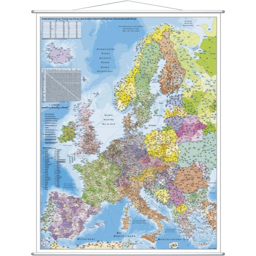 PLZ-Karte Europa, Stiefel Eurocart